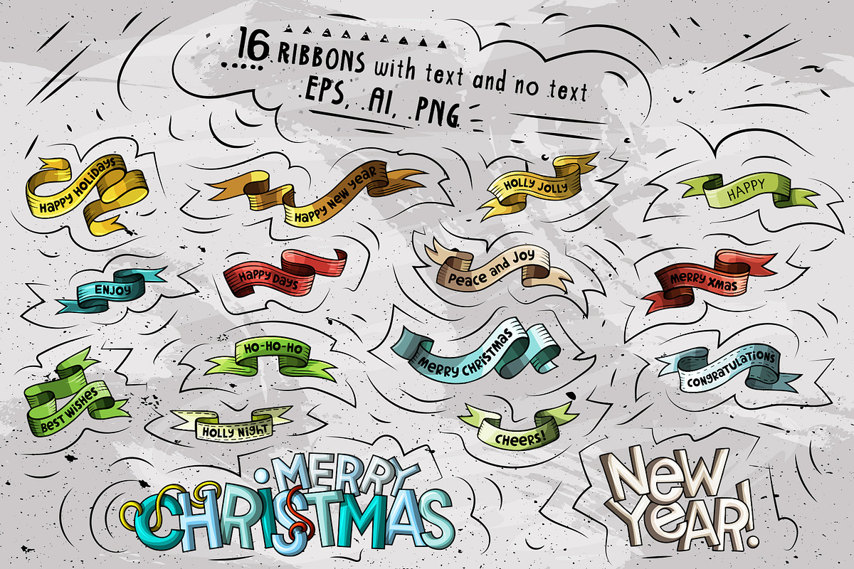 New Year Cartoon Objects Set, an Object Graphic by BALABOLKA (Photo 4 of 4)