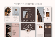 Instagram Salon Template CANVA, a Social Media Template by Kseniia_Design (Thumbnail 2 of 10)