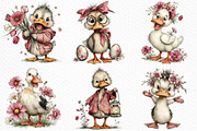 Whimsical Easter Duck Clipart Bundle, an Illustration by Craft Nest (Thumbnail 4 of 11)
