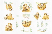 Sloth & Family Collection, an Animal Illustration by StarJam (Thumbnail 4 of 5)