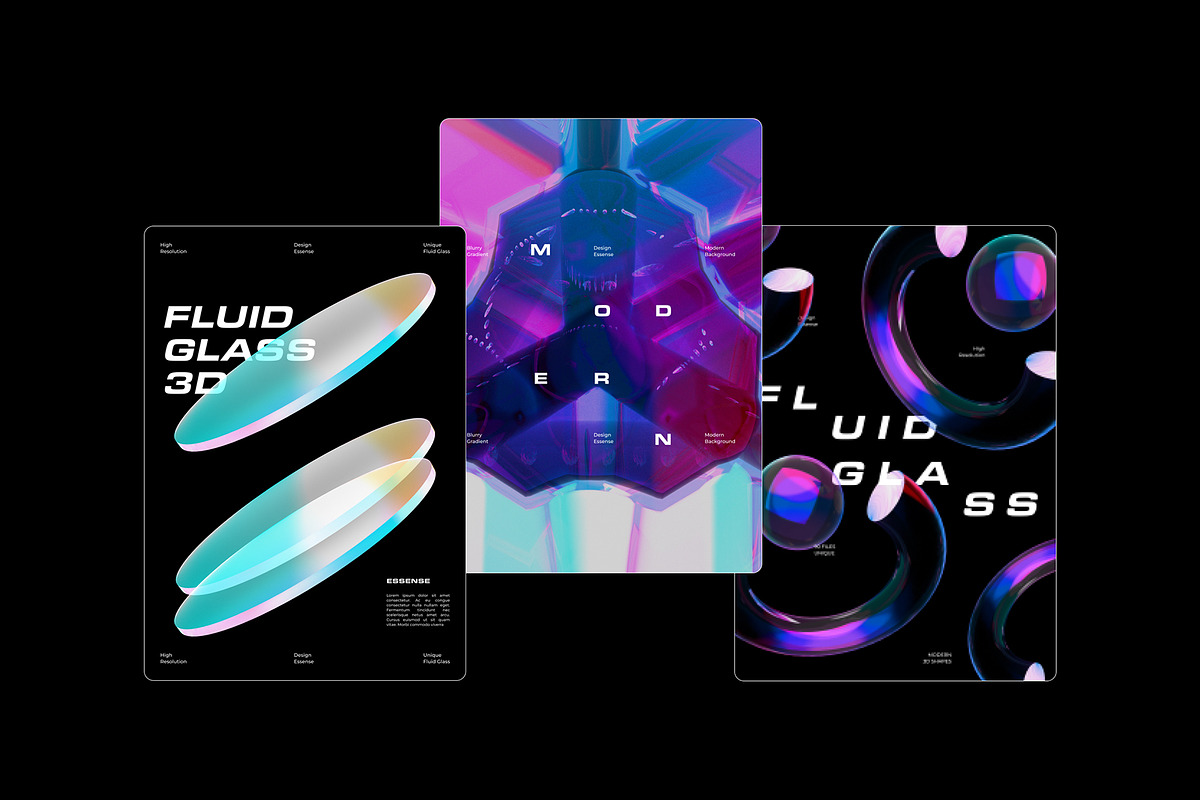 3D Fluid Glass - 90 illustrations, an Object Graphic by assetpro.design (Photo 4 of 11)