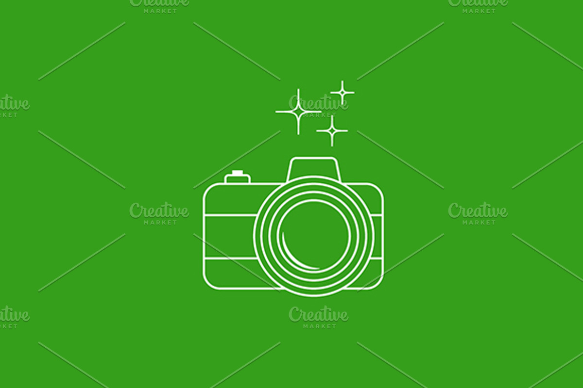 Camera outline drawing, an Object Illustration by MarioMovement