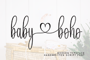 Baby Boho | Script Font, a Blackletter Font by Scratchones (Thumbnail 1 of 9)