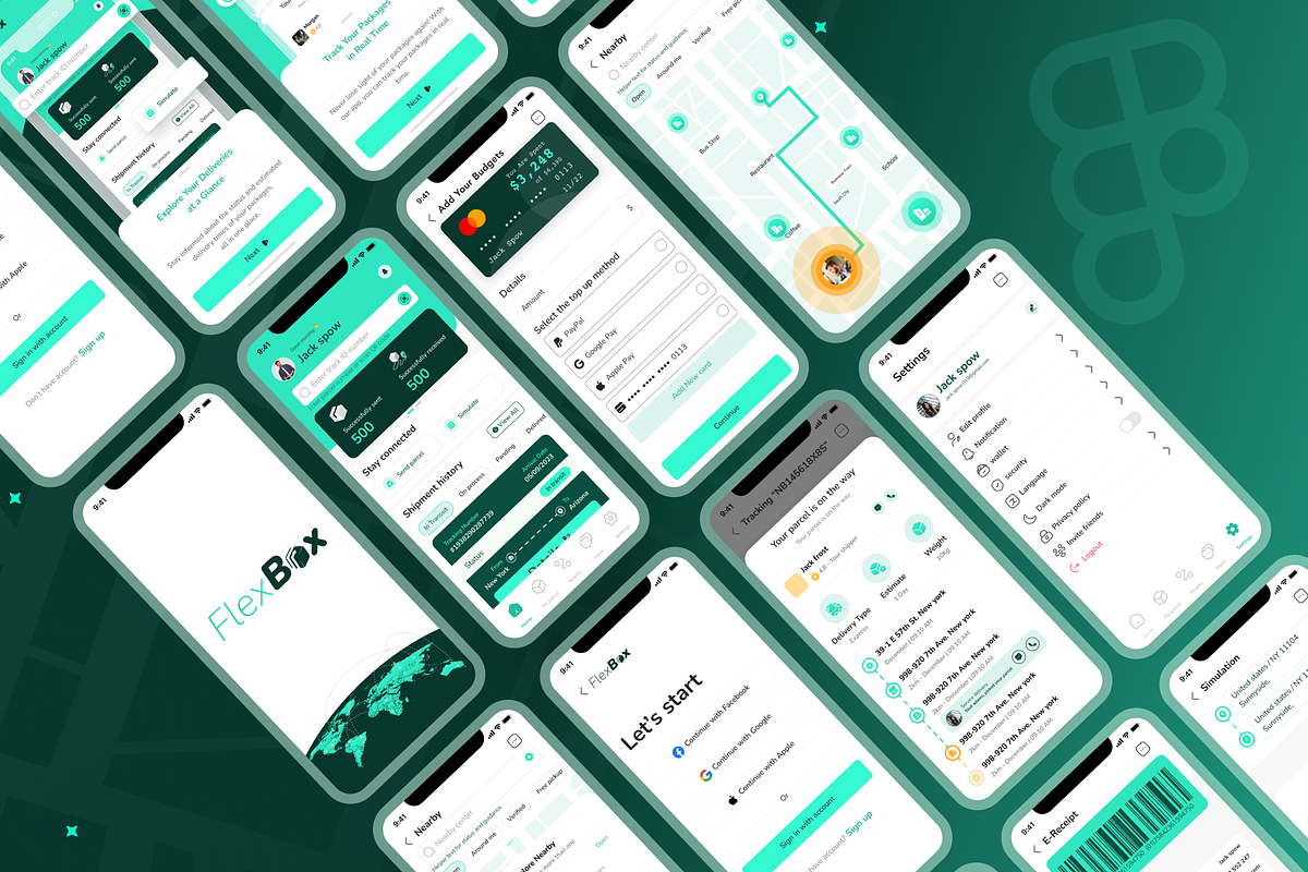 FlexBox Tracking delivery UI KIT app, an App Template by arbirafiizakani (Photo 5 of 6)