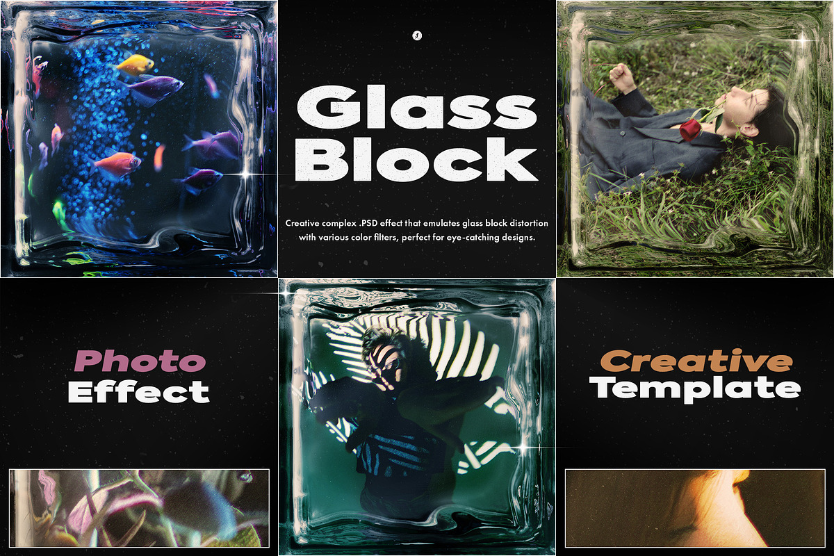 Glass Block Distortion Photo Effect, a Layer Style Add-On by Freezerondigital (Photo 1 of 11)