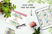 Birds and Flowers, a Pattern Graphic by Olesya Agudova (Thumbnail 3 of 9)