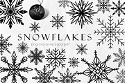 50 Snowflakes SVG Line Art, an Object Graphic by Dervik Art Store (Thumbnail 1 of 7)