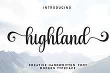 Highland | Script Font