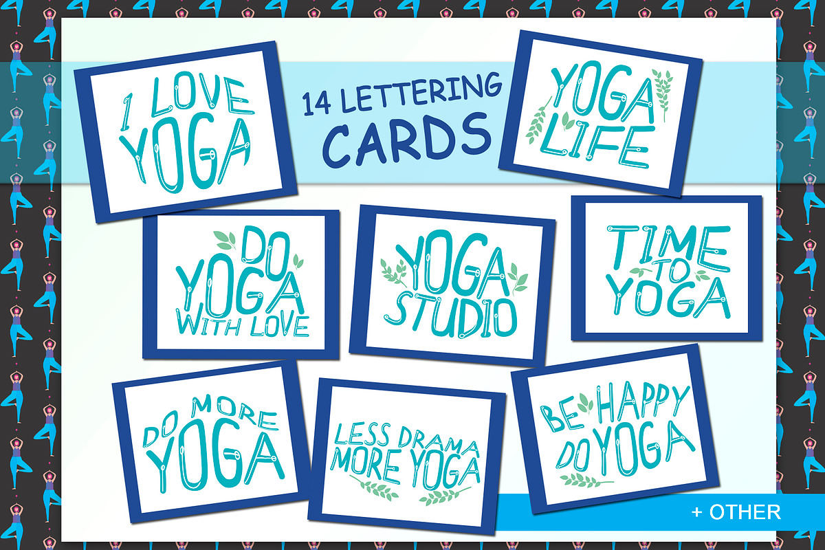 SALE! Yoga with a girl illustrations, a Decorative Illustration by Fli Store (Photo 6 of 8)