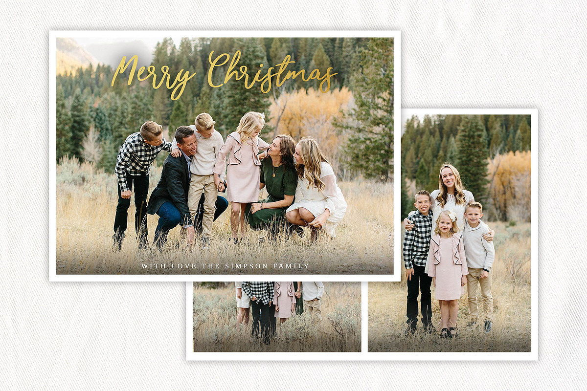Christmas Card Template, a Templates & Theme by Wildflower Estudio (Photo 1 of 2)