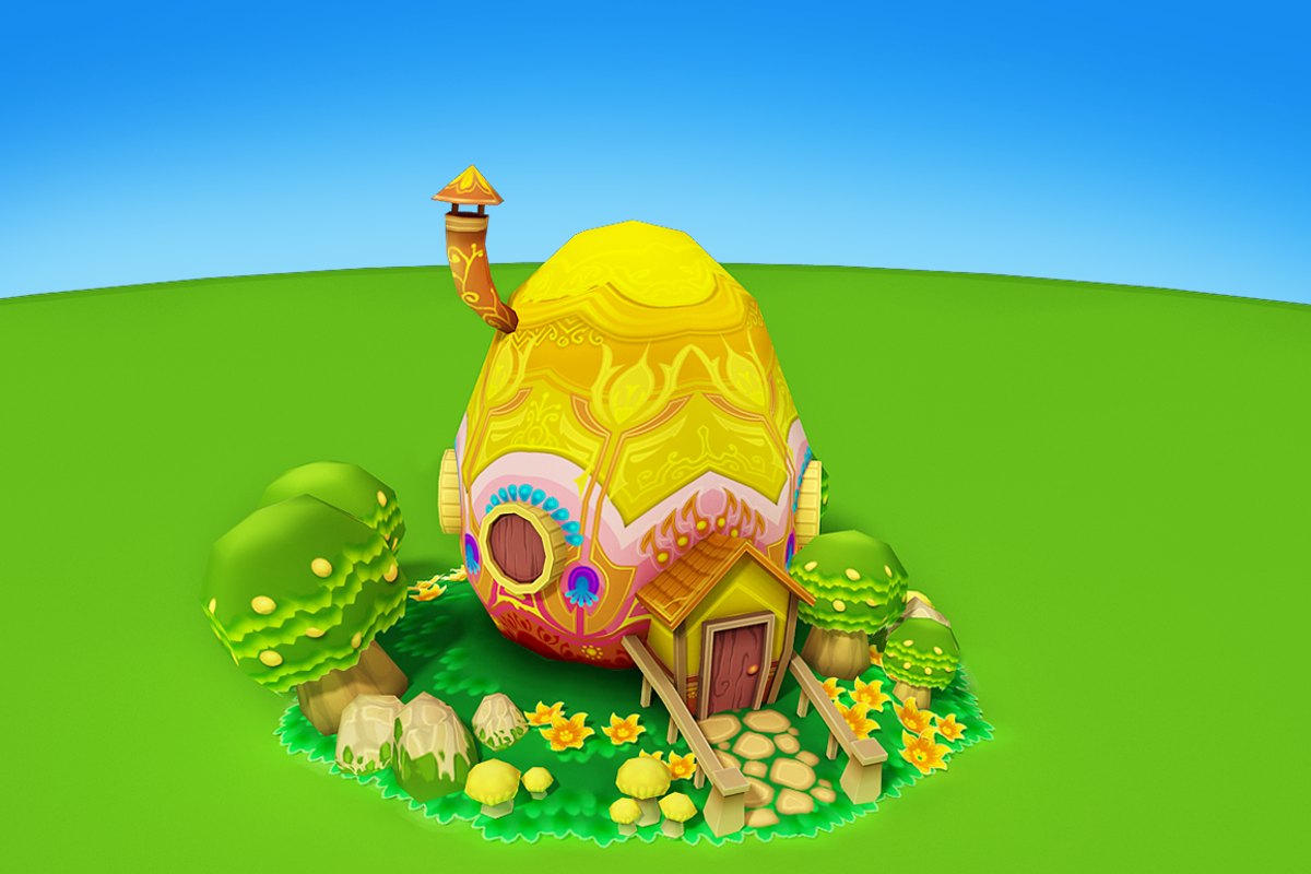 Cartoon Easter Village, an Environmental 3D Model by Souchenki (Photo 19 of 31)