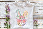 Floral Patchwork Easter Bunny Png, an Illustration by CraftArtStudio (Thumbnail 3 of 4)