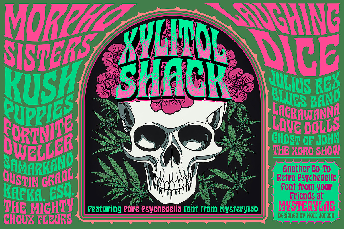Pure Psychedelia Font, a Font by Mysterylab Designs (Photo 5 of 9)
