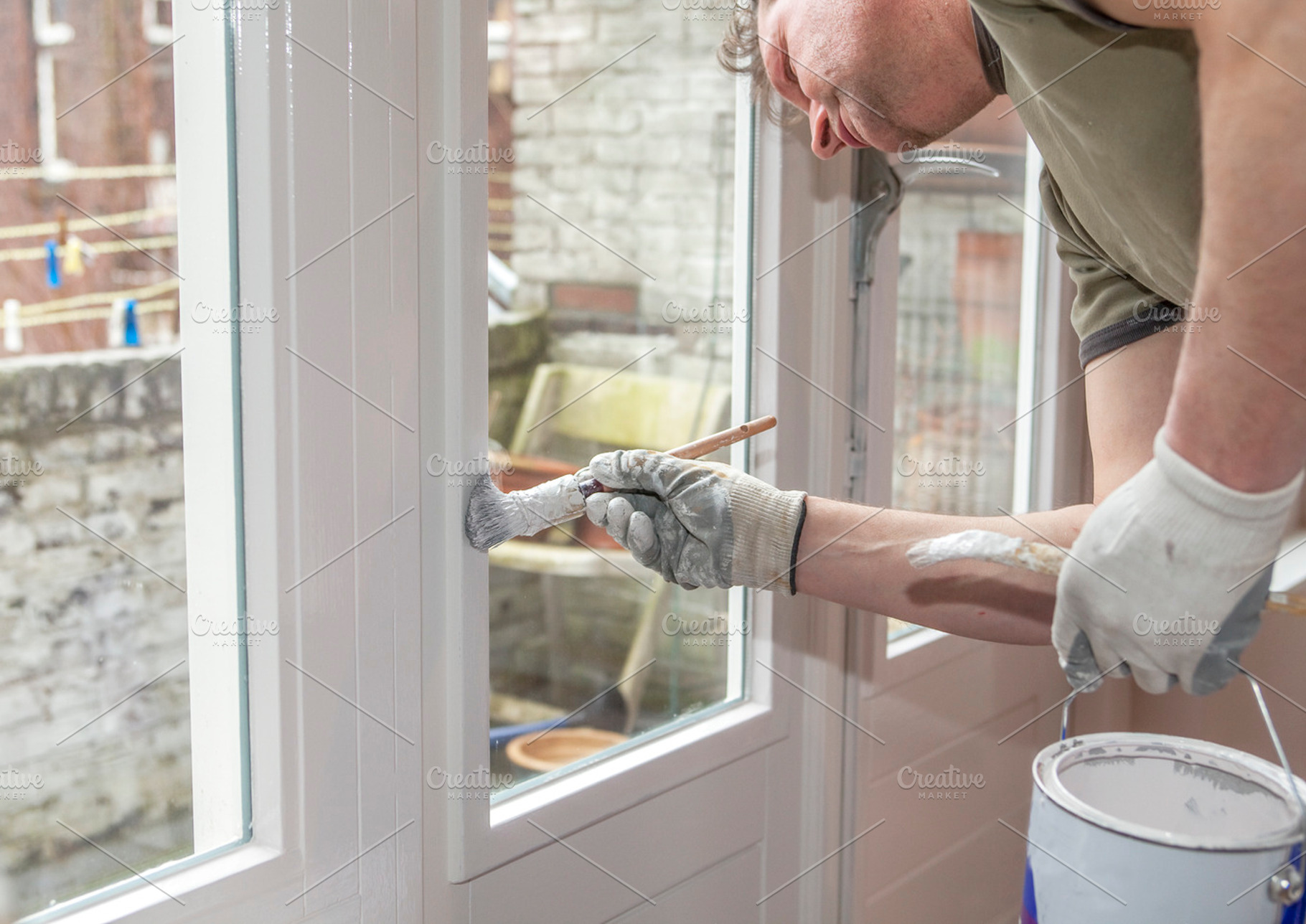 Painting A Door On The Inside Containing Home Painter And Window