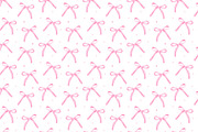 Watercolor Pink Bow Seamless Pattern, an Illustration by Stellalunarts (Thumbnail 1 of 4)