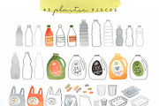 Recyclable plastic, an Illustration by Olga Bonitas (Thumbnail 5 of 7)