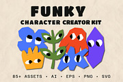 Funky Character Creator: 85+ Shapes, an Object Graphic by Le.nart (Thumbnail 1 of 5)