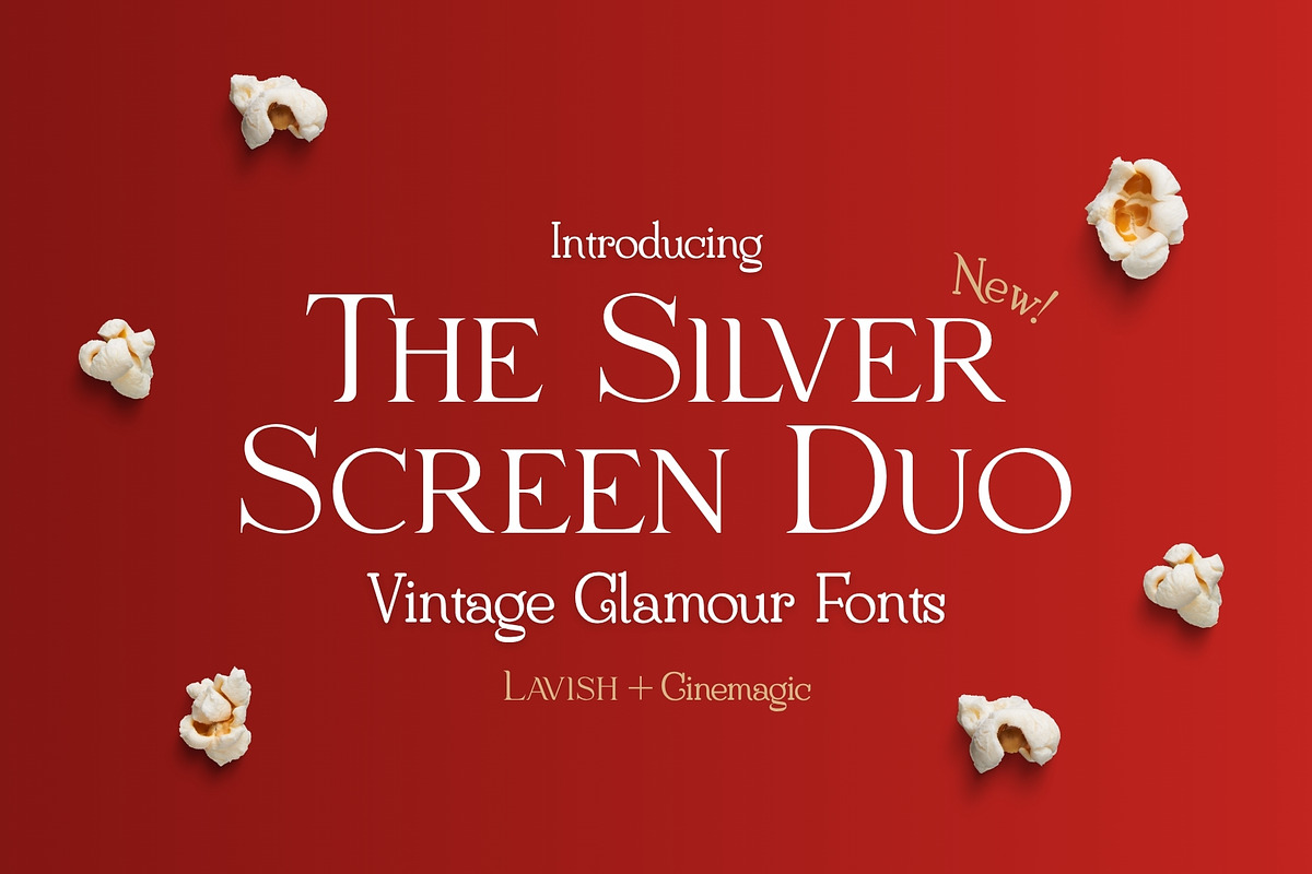 The Silver Screen Duo, a Serif Font by HipFonts (Photo 1 of 7)