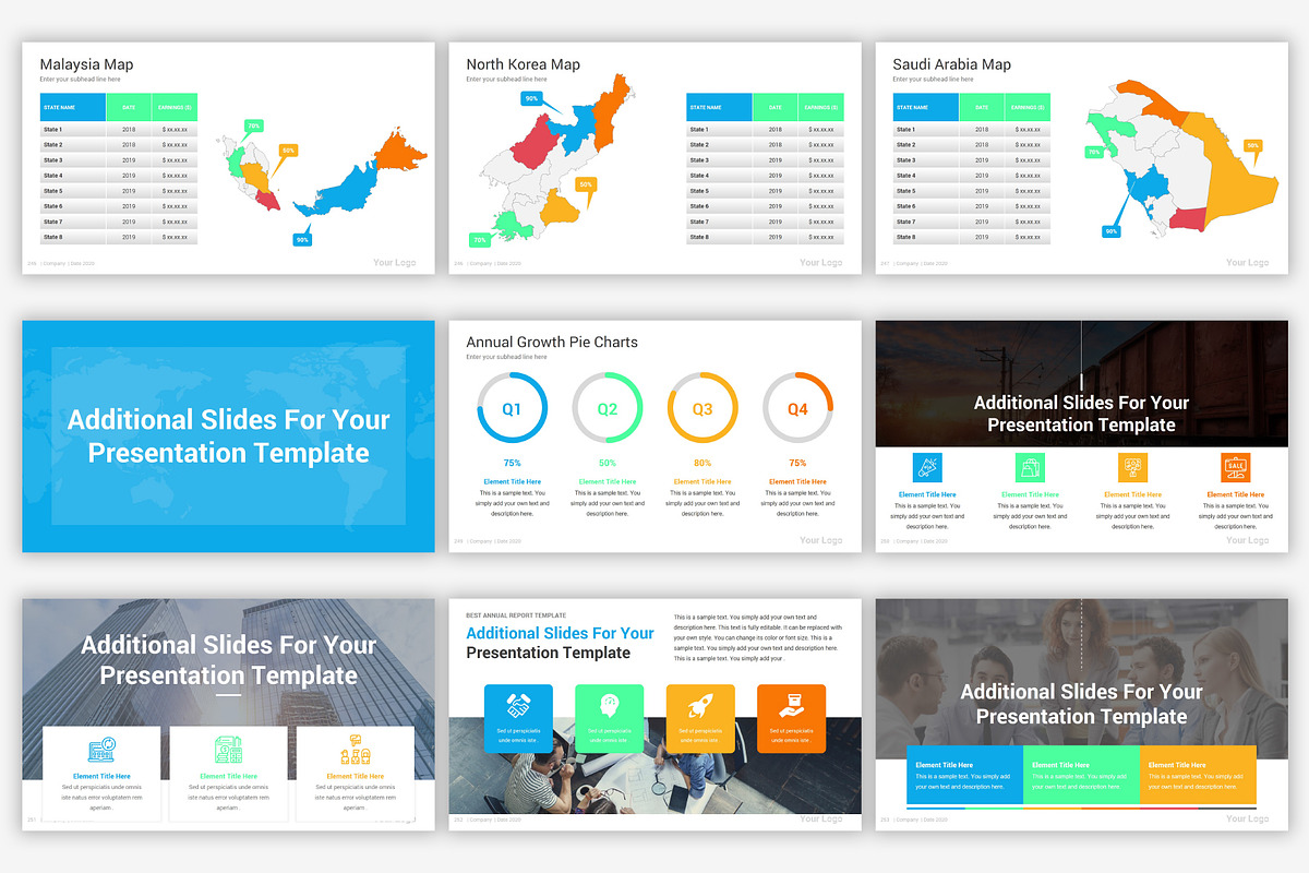 Annual Report Google Slides Template, a Presentation Template by SlideOne (Photo 32 of 34)