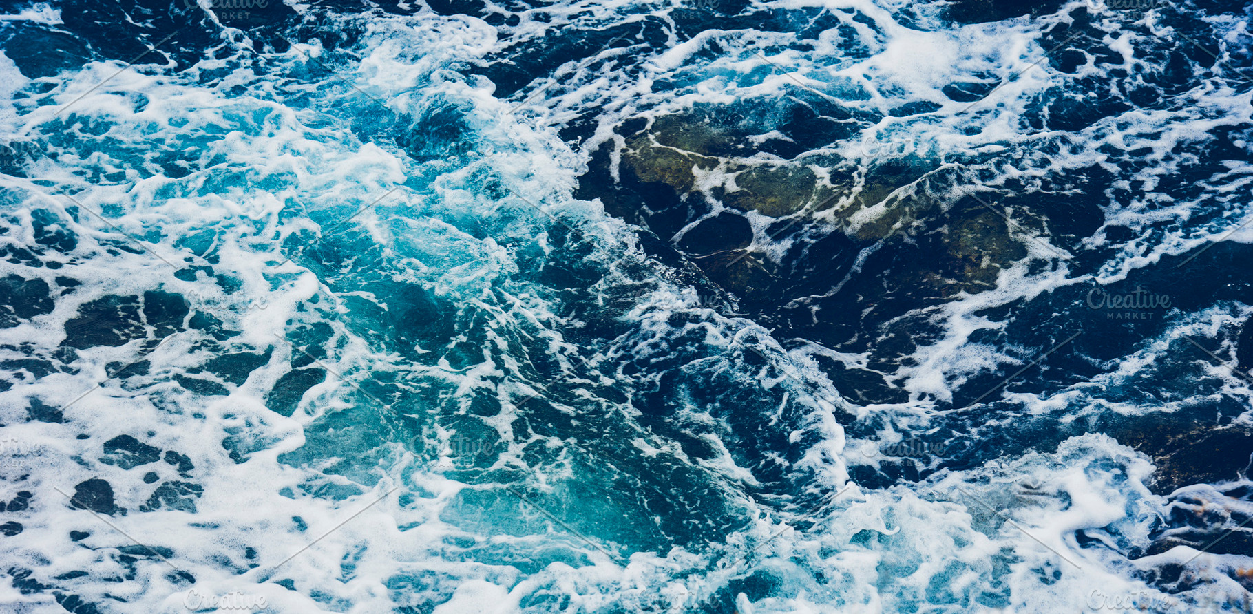 Drone view ocean waves sea, a Nature Photo by hitdelight