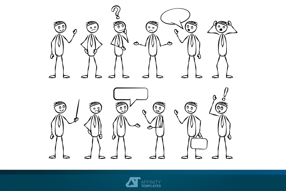 Vector Stickman .afdesign, a Person Illustration by Affinity Templates (Photo 2 of 3)