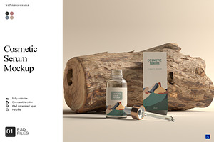 Cosmetic Serum Mockup, a Product Mockup by Sweetdady
