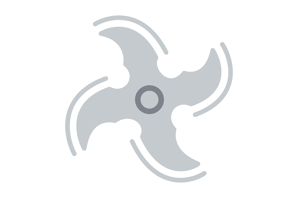 Makibishi Flat Icon, a Duotone Icon by Pexelpy (Photo 2 of 2)