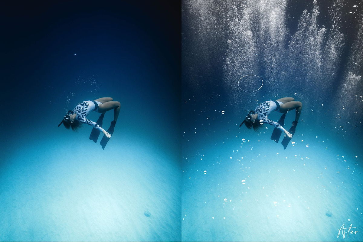 Underwater Bubble Photoshop Overlays, an Object Graphic by Prestige Photography (Photo 11 of 12)