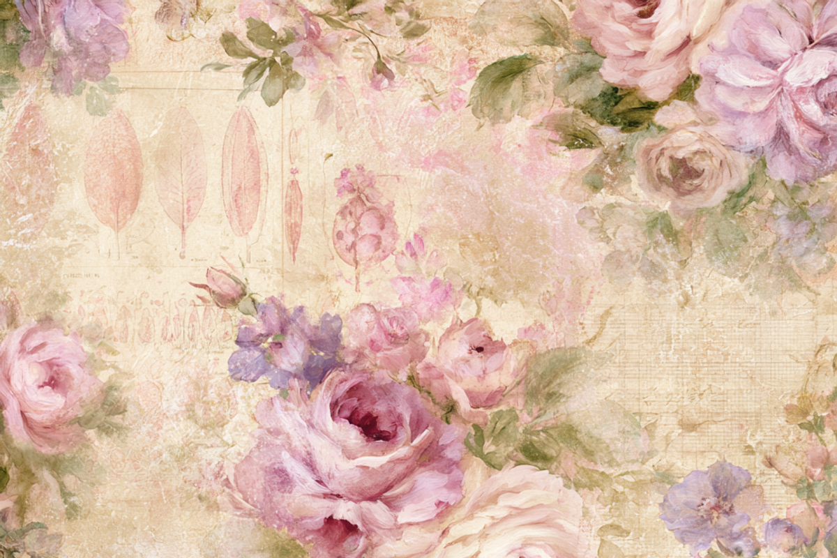 Sketchbook Flowers Junk Journal, a Background Graphic by Printable Treasure (Photo 3 of 3)
