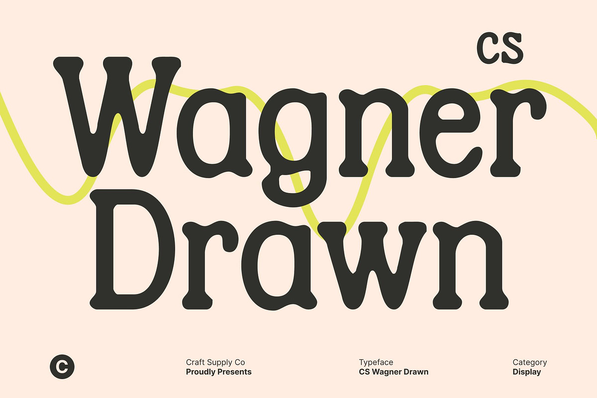 CS Wagner Drawn, a Serif Font by Craft Supply Co. (Photo 1 of 8)