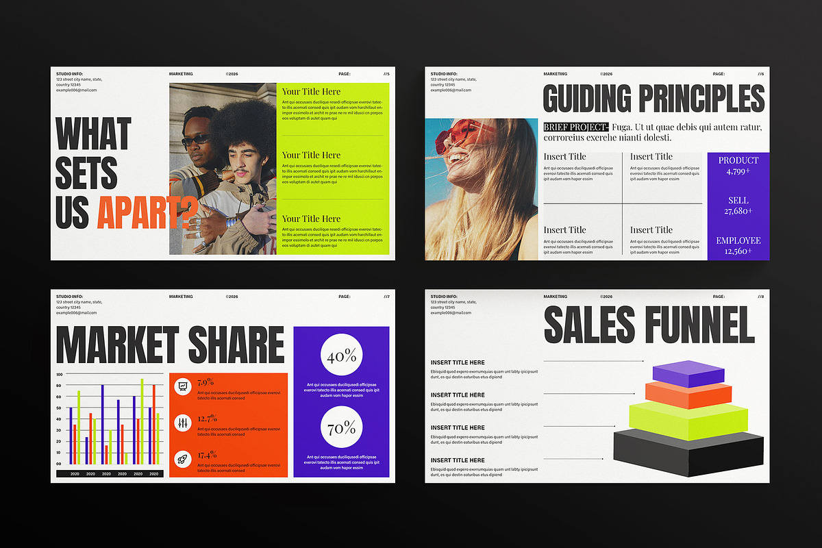 Marketing Plan Presentation Template, a Presentation Template by E-Type (Photo 3 of 5)