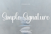Simple Signature, a Handwritten Font by FreshTypeINK (Thumbnail 1 of 8)