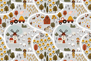 Whimsy Farm Map Clipart, a Decorative Illustration by Jenny Quince (Thumbnail 13 of 13)