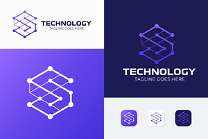 Letter S Technology Logo Business, a Branding & Logo Template by Signatoro