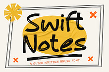Swift Notes | Brush Font