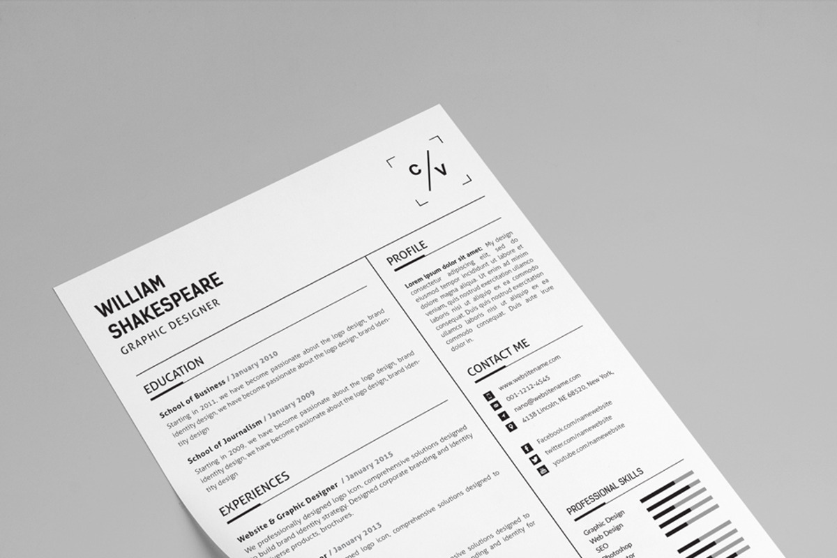 Resume Template, a Resume Template by resumetemplathttps://d3es (Photo 7 of 7)
