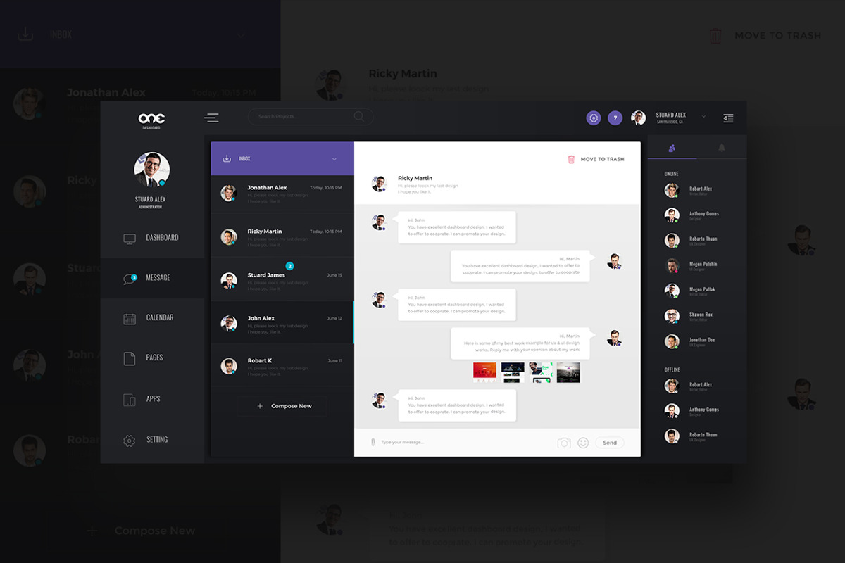 Admin Dashboard UI Kit, an UI Kit Template by fusionlab (Photo 3 of 6)