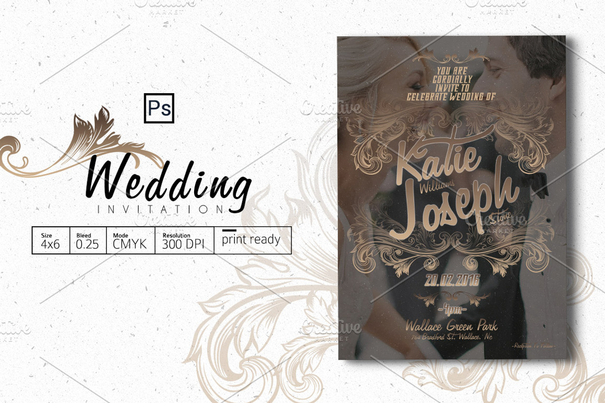 Wedding Invitation, an Invitation Template by Tiaga (Photo 1 of 3)