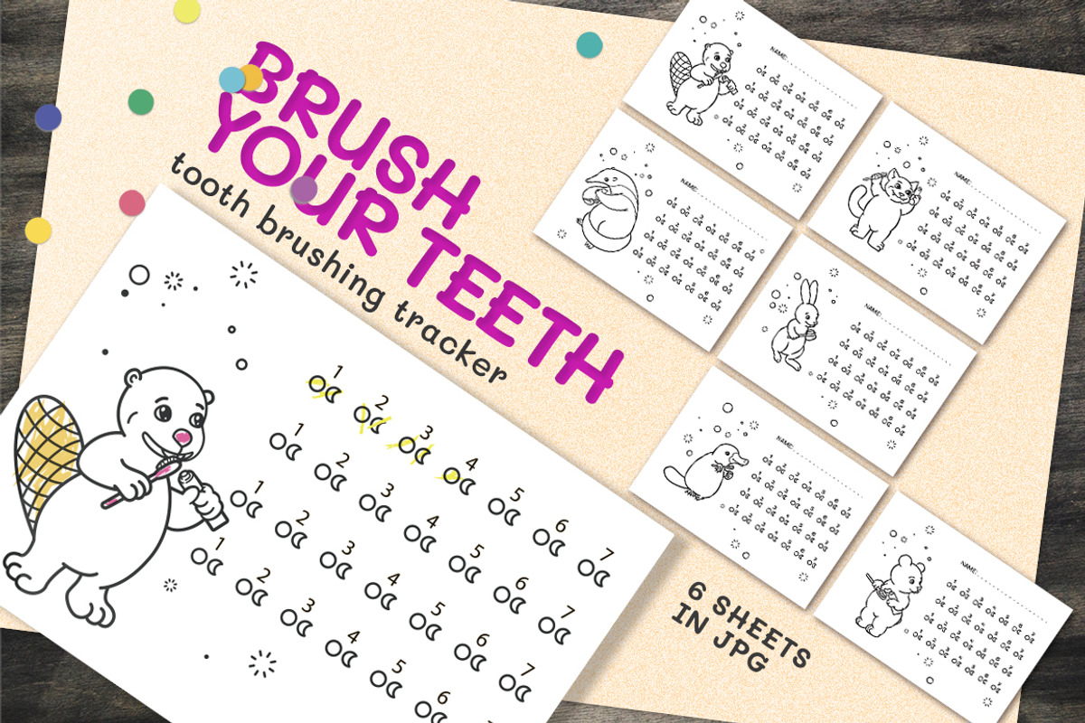 Tooth Brushing Tracker, a Healthcare Illustration by bartamarabara (Photo 1 of 2)