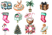 Hand-Drawn Christmas in July Clipart, an Illustration by Designworld (Thumbnail 4 of 6)