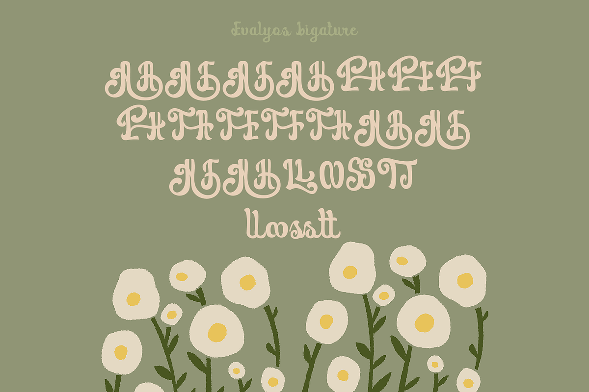 Evalyos Retro Font, a Script Font by madeDeduk (Photo 8 of 8)
