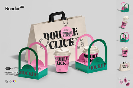 Coffee Packaging Mockup Set, a Cups & Container Mockup by Renderteam