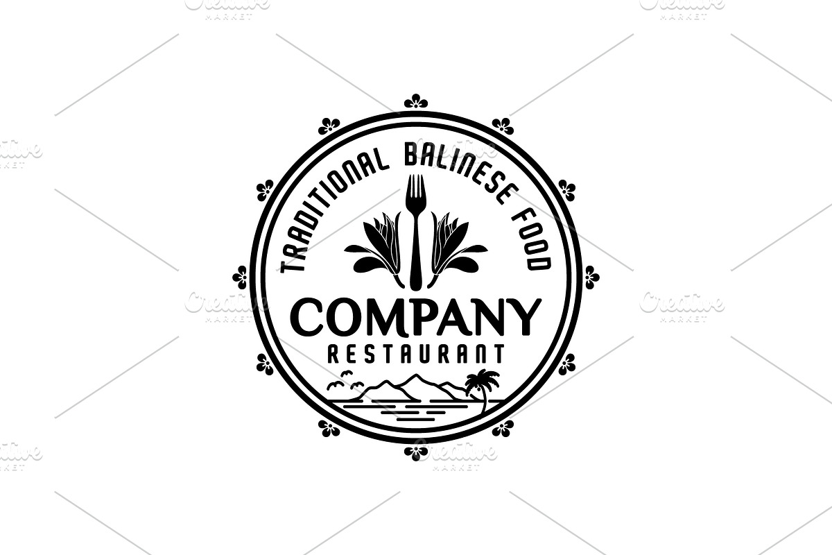 Champak Flower Fork Restaurant logo, a Branding & Logo Template by Atlantis X Nurman Arbai (Photo 2 of 2)