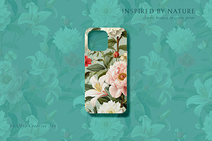 Gorgeous Peonies Floral Pattern