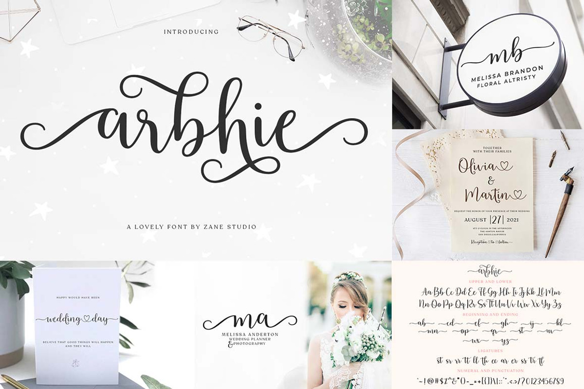 Font Collection Bundle, a Script Font by Zane Studio (Photo 5 of 21)