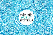 Watercolor PAISLEY Patterns, a Pattern Graphic by ekaart (Thumbnail 3 of 8)
