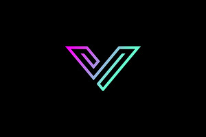 Modern V Letter Logo Template
