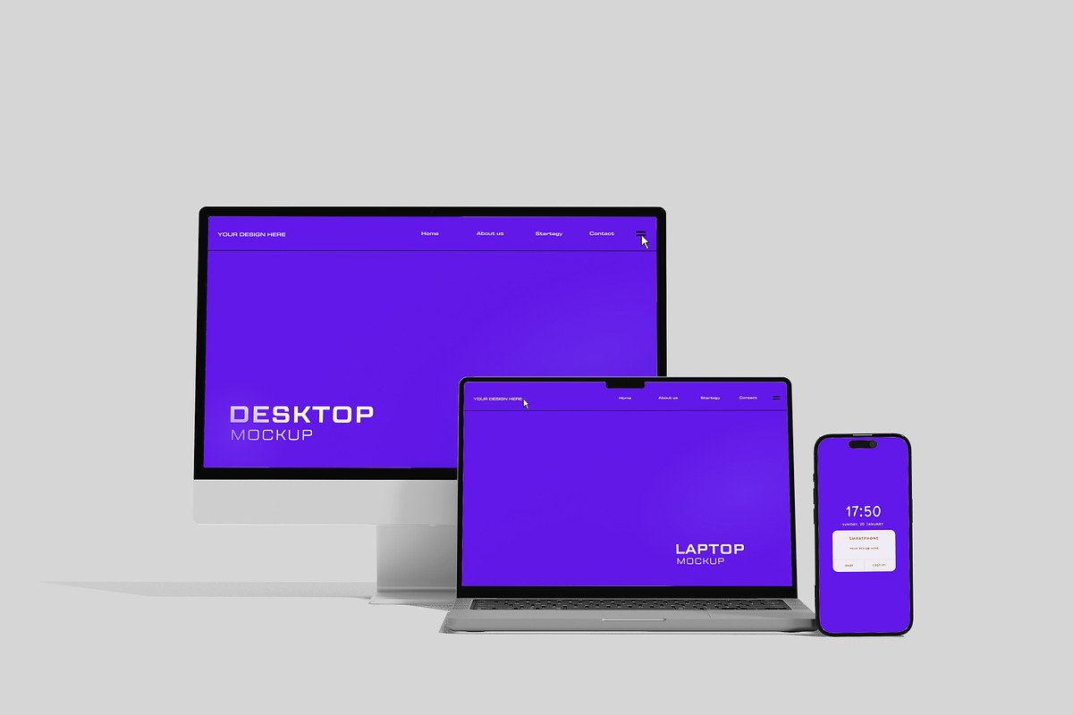 Multi Device Mockup, a Wearable Device Mockup by safrizalstudio (Photo 1 of 4)