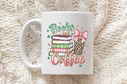 Books And Coffee PNG Sublimation Des, an Illustration by Libby Wishes (Thumbnail 3 of 6)