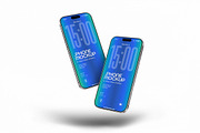 Floating In The Air iPhone 17 Mockup, an iPhone Mockup by smishura (Thumbnail 1 of 4)